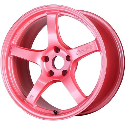 Gram Lights 57CR 15x8.0 +28 4x100 Sakura Pink Wheel