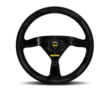 Momo MOD69 Steering Wheel Black Suede/Black Spokes