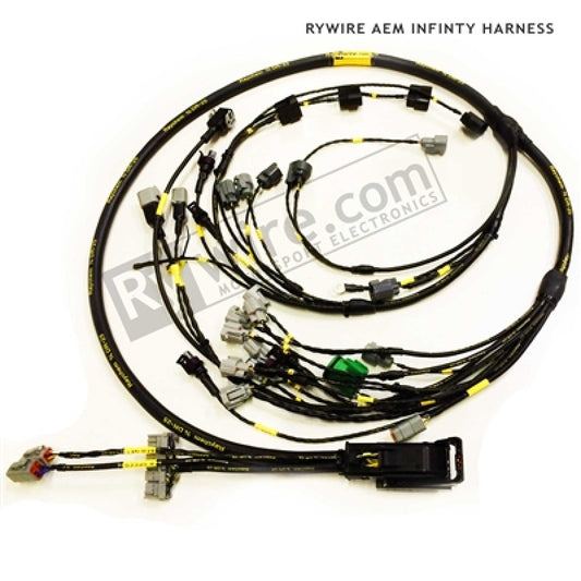 Rywire Honda B-Series AEM Infinity 508 MS Engine Harness w/K20 Coils/OBD2 Alt/EV14 Inj (Adapter Req) - RY-B-INFINITY