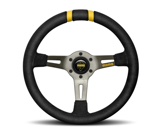 Momo MODDRIFT Steering Wheel 330 mm - Black Suede/Anth Spokes/2 Stripes - R1907/33S