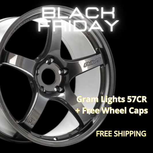 Gram Lights 57CR 18x9.5 +38 5x120 Gun Blue 2 | Free Caps