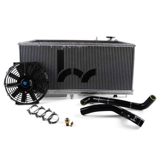 Hybrid Racing K-Swap Cooling Package Full-Size Rad (EG & DelSol K20A/A2/A3/Z1) HYB-BUN-01-111