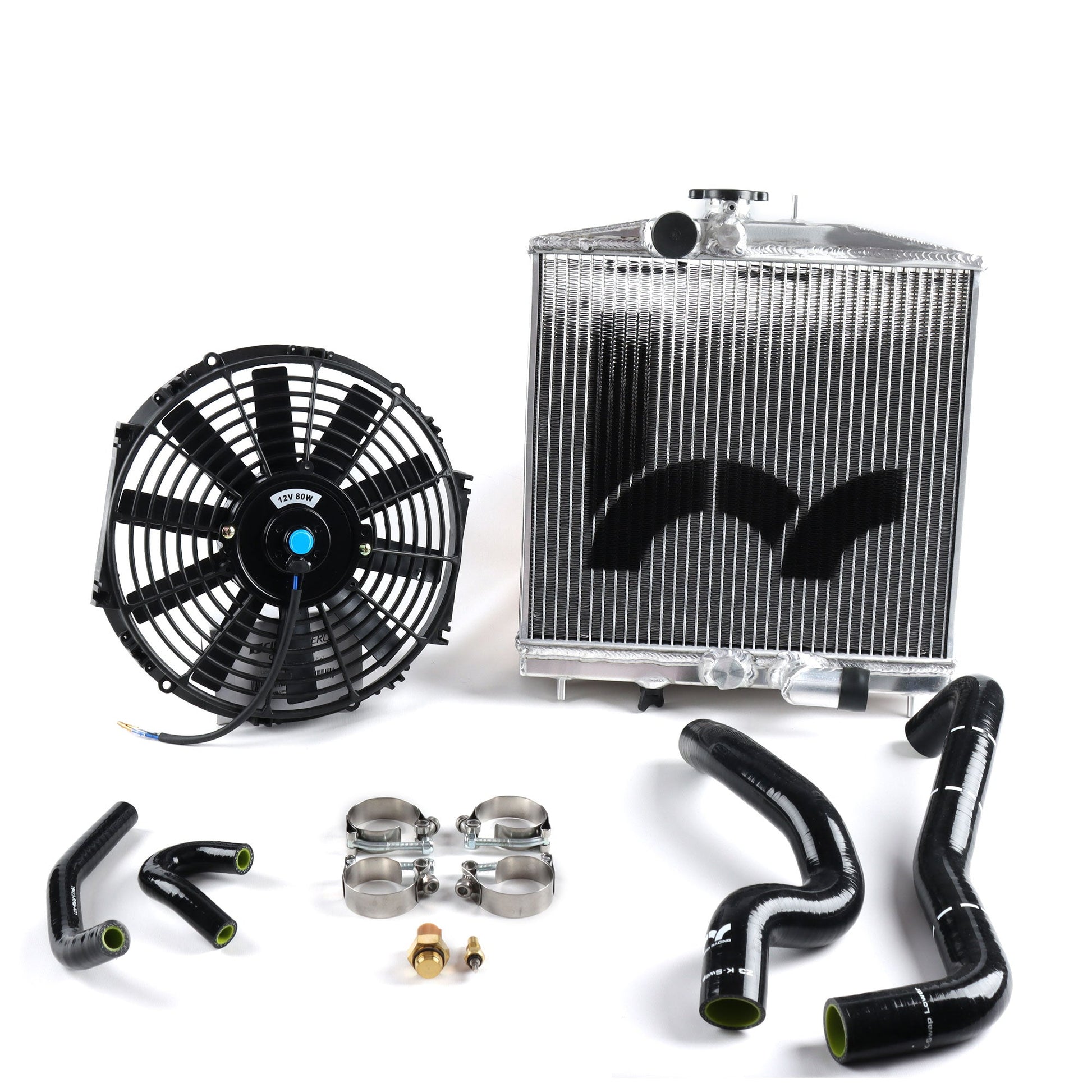 Hybrid Racing K-Swap K-Swap Cooling Package Half-Size Rad (EK Civic K20Z3/K24) HYB-BUN-01-110