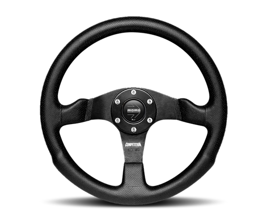 Momo Competition Steering Wheel 350 mm - Black AirLeather/Black Spokes - COM35BK0B