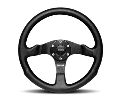 Momo Competition Steering Wheel 350 mm - Black AirLeather/Black Spokes