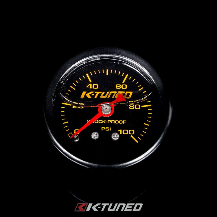 K-Tuned Fuel Pressure Gauge - Liquid Filled (0-100 psi)