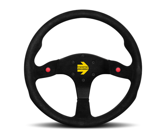 Momo MOD80 Steering Wheel 350 mm - Black Suede/Black Spokes - R1980/35S