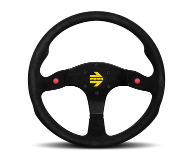 Momo MOD80 Steering Wheel 350 mm - Black Suede/Black Spokes