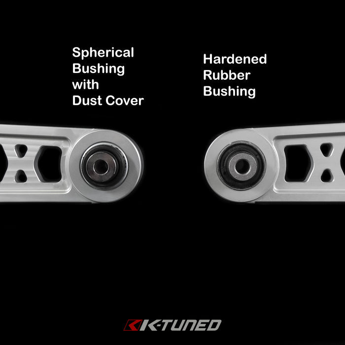 K-Tuned Rear Lower Control Arm (Rubber Bushing) Silver - EG/DC2